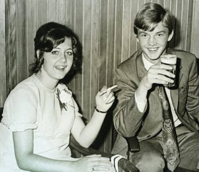 Fernanda Obbes with her husband Louis Van Gaal.